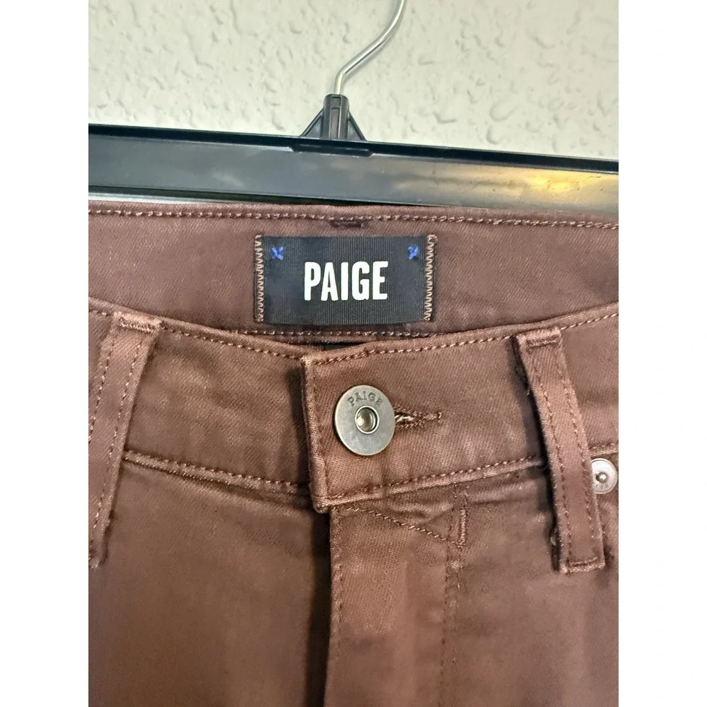 Paige Federal Pants Mens 30 Brown Stretch Chino Casual Designer 30x33
